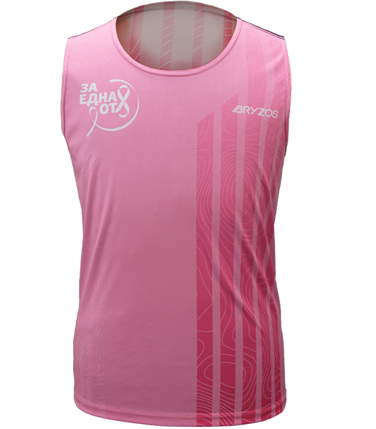 "За Една от 8" - розов потник с кауза