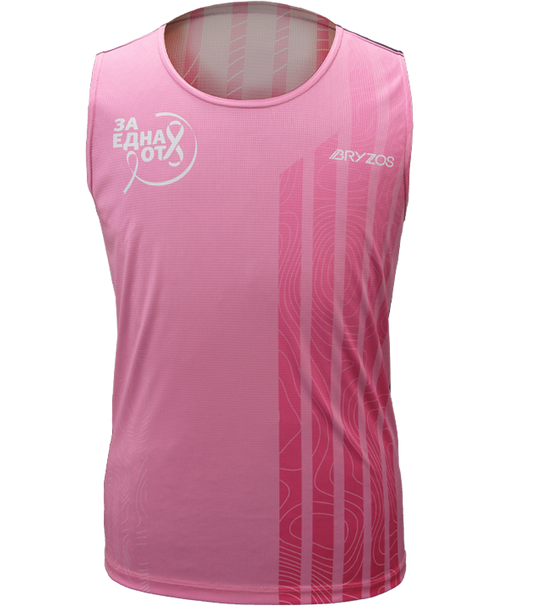 "За Една от 8" - розов потник с кауза